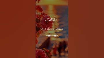 سوره يس♥️ #قران_كريم #تلاوة_هادئة #راحة_نفسية #quran #قرآن #اكسبلور #islam