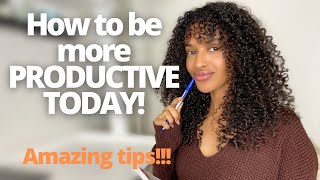 WHY AREN&#39;T I PRODUCTIVE?! | How To Stop Procrastinating | How To Be More Productive | Get More Done