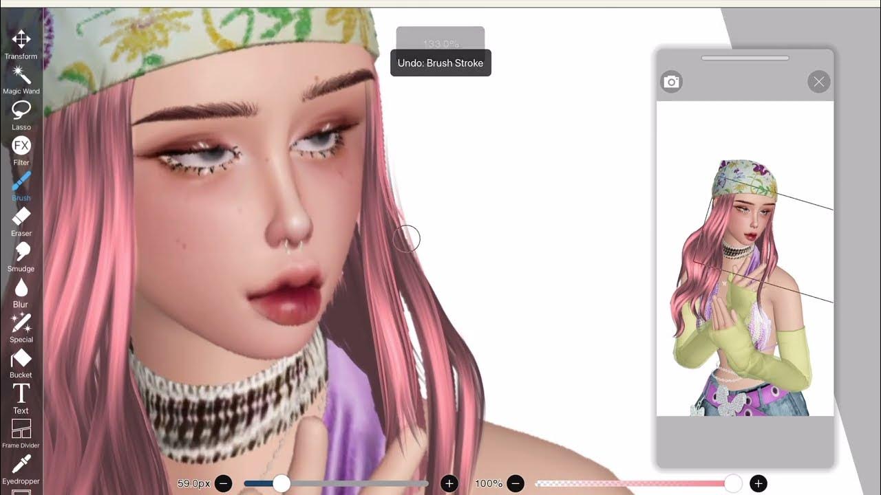 How I draw hair UPDATED Zepeto YouTube