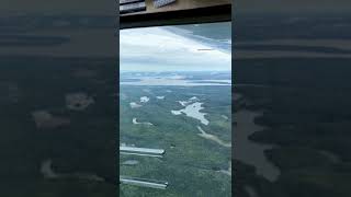 Flying across Ontario, Canada