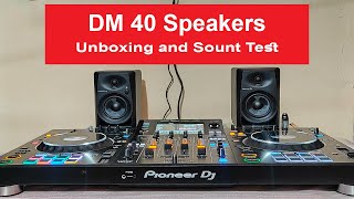 Pioneer DJ DM 40 Desktop Speaker Unboxing and Sound Test