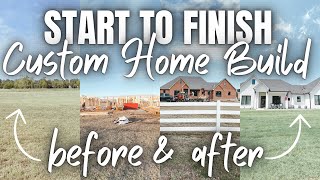 COMPLETE START TO FINISH CUSTOM HOME BUILD | 3 HOURS OF FULL HOME BUILD | BEFORE + AFTER HOME BUILD