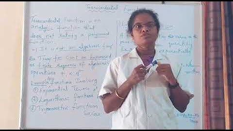Transcendental Function Part-1