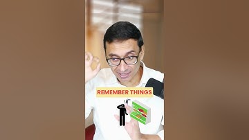 Waarom je dingen niet kunt onthouden