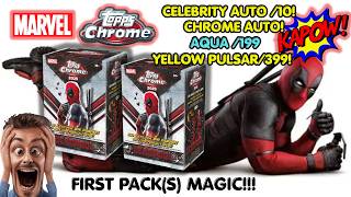 NEW!!! INSANE PULL OUT OF BLASTER BOXES! MY BEST OPENING YET!!! 2025 TOPPS CHROME MARVEL DEADPOOL