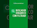 BUSCADOR DINAMICO CON FILTRAR #excelargentina #excelavanzado #excelparatodos #exceltips