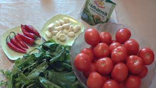 Обалденная аджика из томатного жмыха без термической обработки + вкусный сок Обалденная аджика из томатного жмыха без термической обработки + вкусный сок