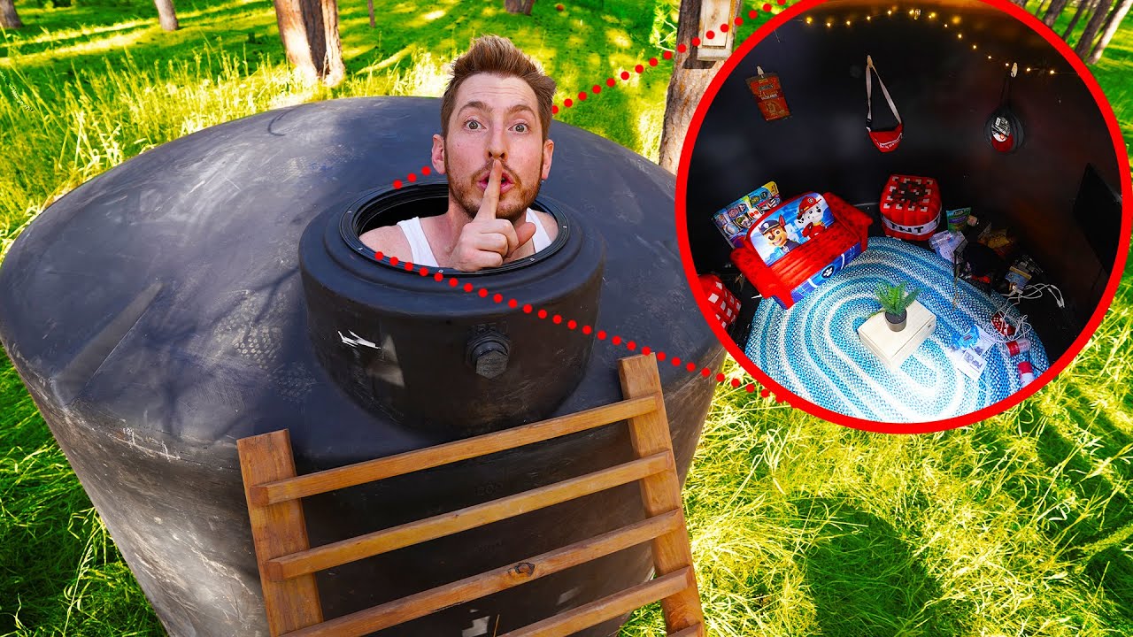 STORAGE TANK SURVIVAL BUNKER! YouTube