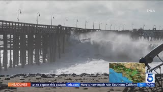 Coastal communities brace for high surf as cold storm system hits Southern California 