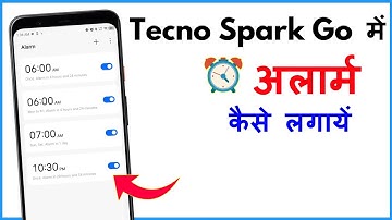 Tecno Spark Go Me Alarm Kaise Lagaye | How To Set Alarm In Tecno Spark 6 Go