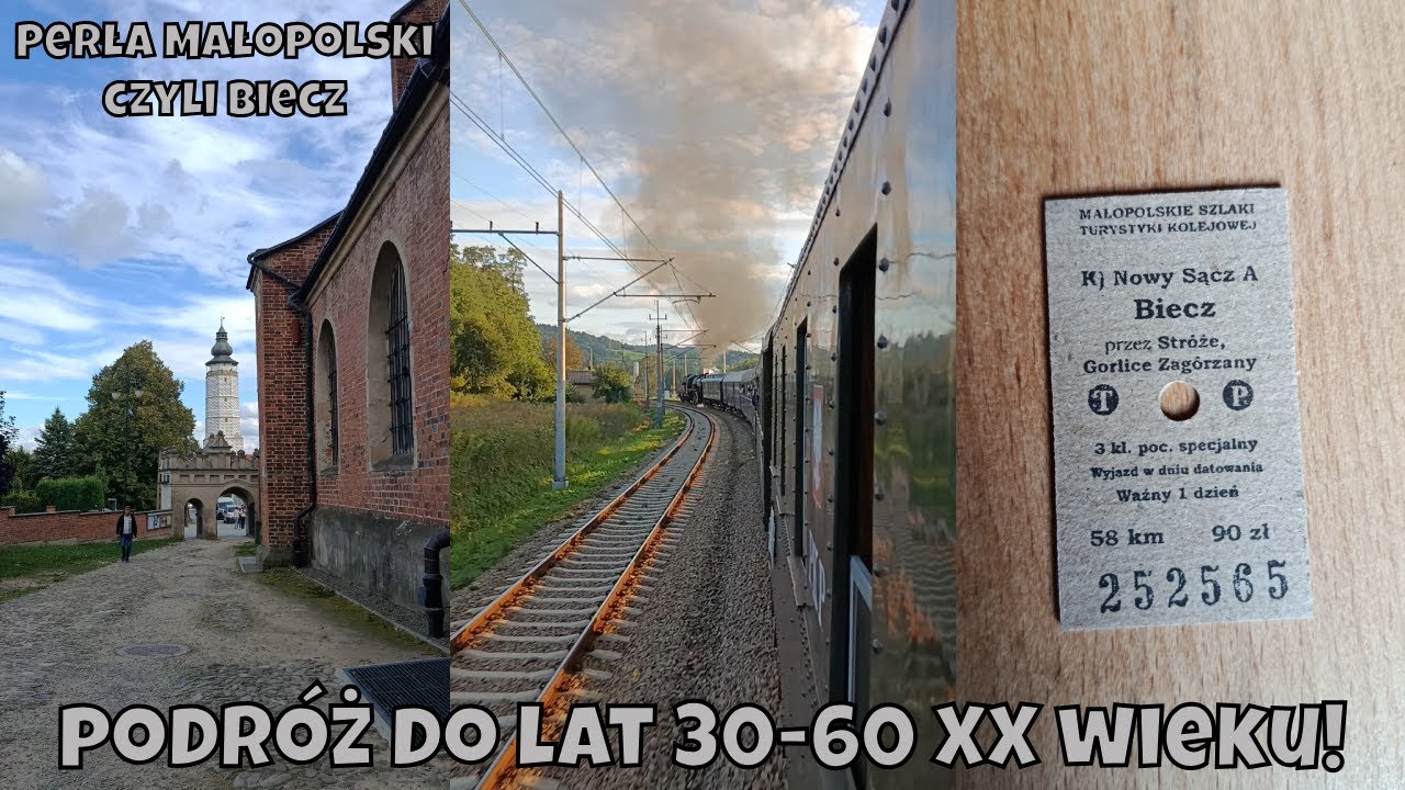 🚂 Pociągiem RETRO do BIECZA! Nie spodziewałem się tego!? - Zwiedzanie miasta 🇵🇱