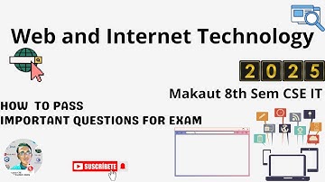 How to pass Web and Internet Technology▶️CSE IT 8th Sem Makaut #makaut #web #internet #exam #aicte