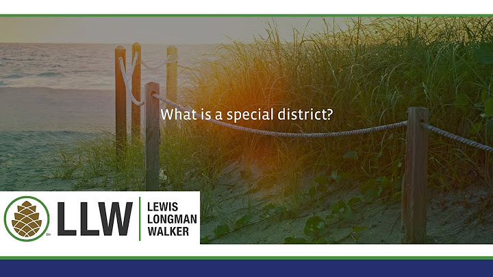What is the main difference between a special district and a country?