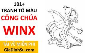 [MIỄN PHÍ] tải 101+ tranh tô màu công chúa Winx cho bé - Công chúa Phép thuật - tại Giadinhsu.com