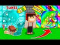 TUNEL ZA 1$ VS 1000000$ W MINECRAFT?! GPLAY & LUMI