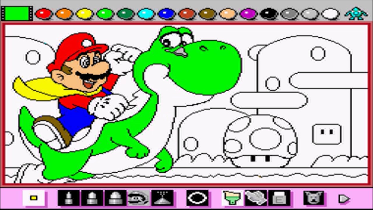 Mario Paint (SNES, 1992, USA) Demo YouTube