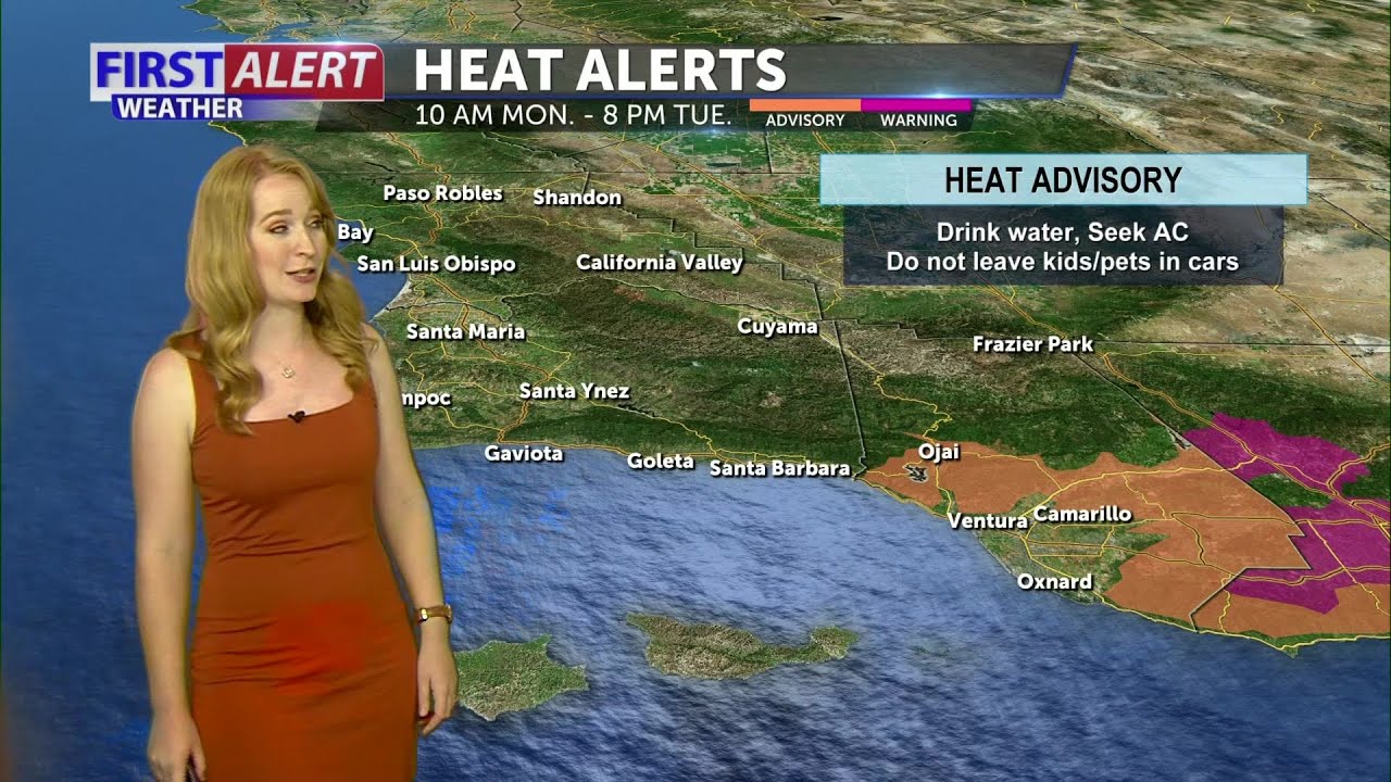 Another warm start to the week with above average temperatures - YouTube