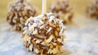 These delicious german chocolate cake pops by deanna of dee's-licious
desserts are so easy to make! a tasty treat for your next party
dessert table! see the ...