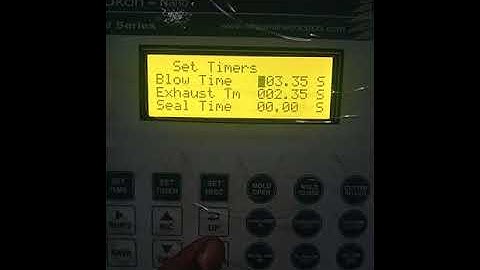 How to set the timer in nano model plc streamline controls . blow molding machine time setting