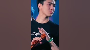 when EXO sehun for first time crying like this😢😭