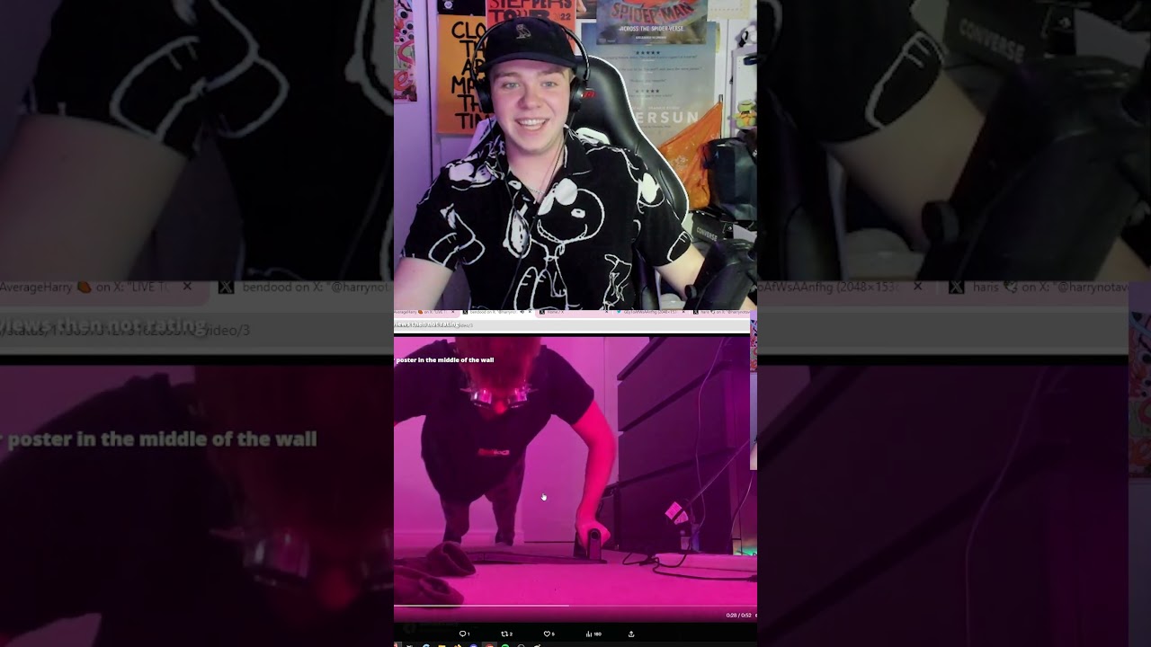 I don't think he LOVED my room...  #twitch #shorts #averageharry
