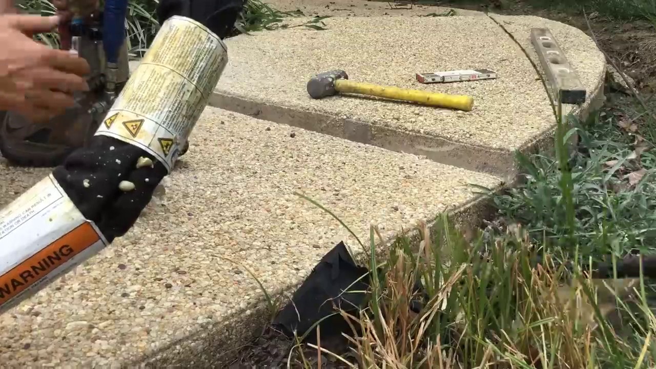 Fixing A Sunken Concrete Sidewalk YouTube fixing-a-sunken-concrete-sidewalk-youtube