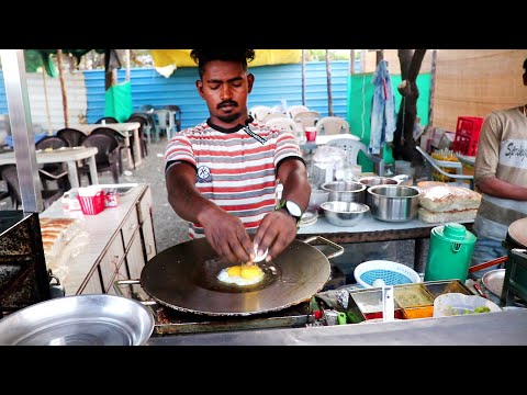 Young Boy In Surat Selling Fancy Omlet | Egg Hyderabadi At Ajay omelette | Indian Street Food | Street Food Fantasy