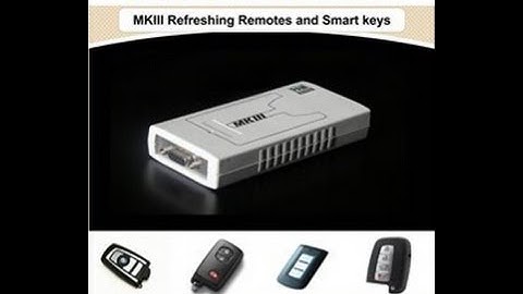 How to unlock Toyota Smart Keys with MK3?
