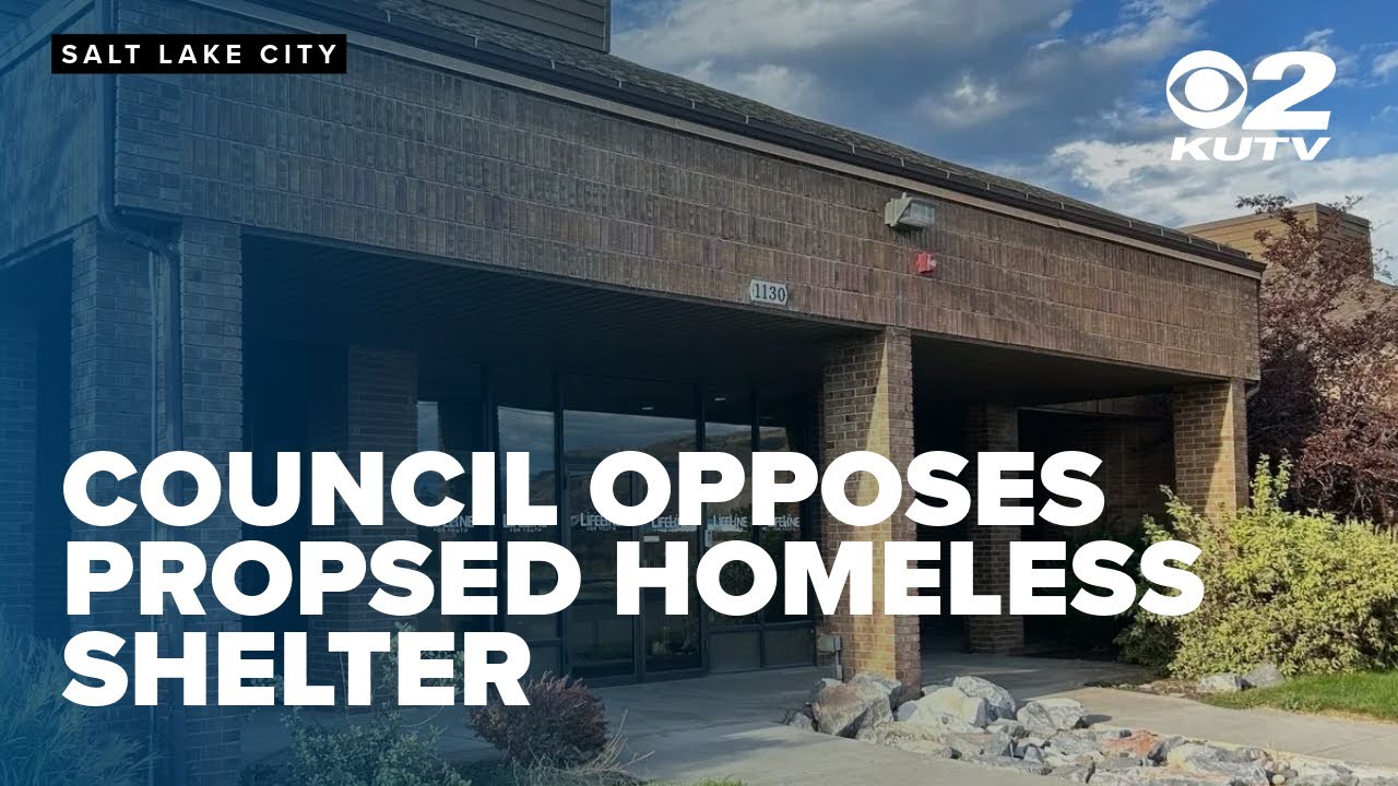 North Salt Lake council opposes proposed homeless shelter - YouTube