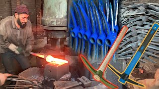 How Pickaxes are Formed || How Blacksmith Forged Pickaxes || Amazing Forging Process of Pickaxes