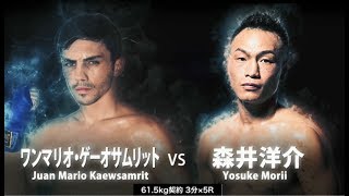 “野良犬”森井洋介 vs “アバンサール”ワンマリオ・ゲーオサムリット【KNOCK OUT vol.3】