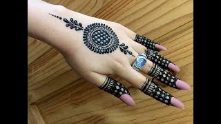 Beautiful Famous Mandala Gol Tikki Easy Simple Henna Mehndi