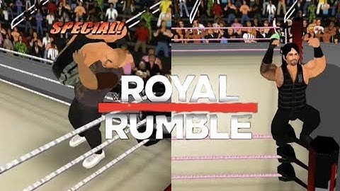 The Rock Returns & Roman Reigns Wins Royal Rumble 2015 - WR3D