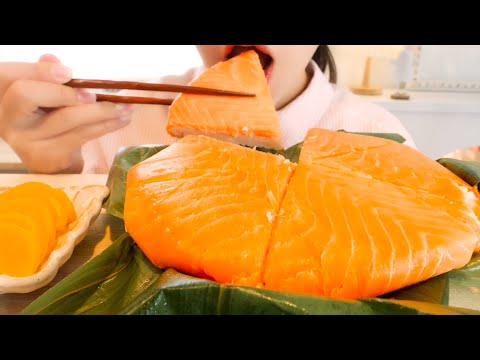 【咀嚼音】鱒寿司｜japanese trout sushi Eating Sounds/ASMR/mukbang