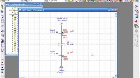 How to run a Load Flow Study - Example 2, Part 1