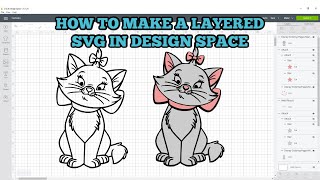 how to make layered svgs in design space - cricut