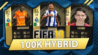 Insane 100K Hybrid W Sif Brahimi Sif Lozano Fifa 18 Squad Builder