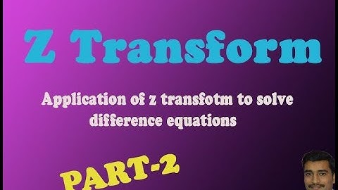 VTU Engineering Maths 3 Application Z transform example difference equations (PART-2)