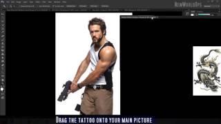 How to make a best tattoo in adobe Photoshop cs6 screenshot 5
