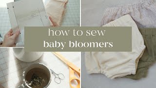 Baby Bloomers Sewing Tutorial and Pattern for Beginners | How To Sew Baby Clothes