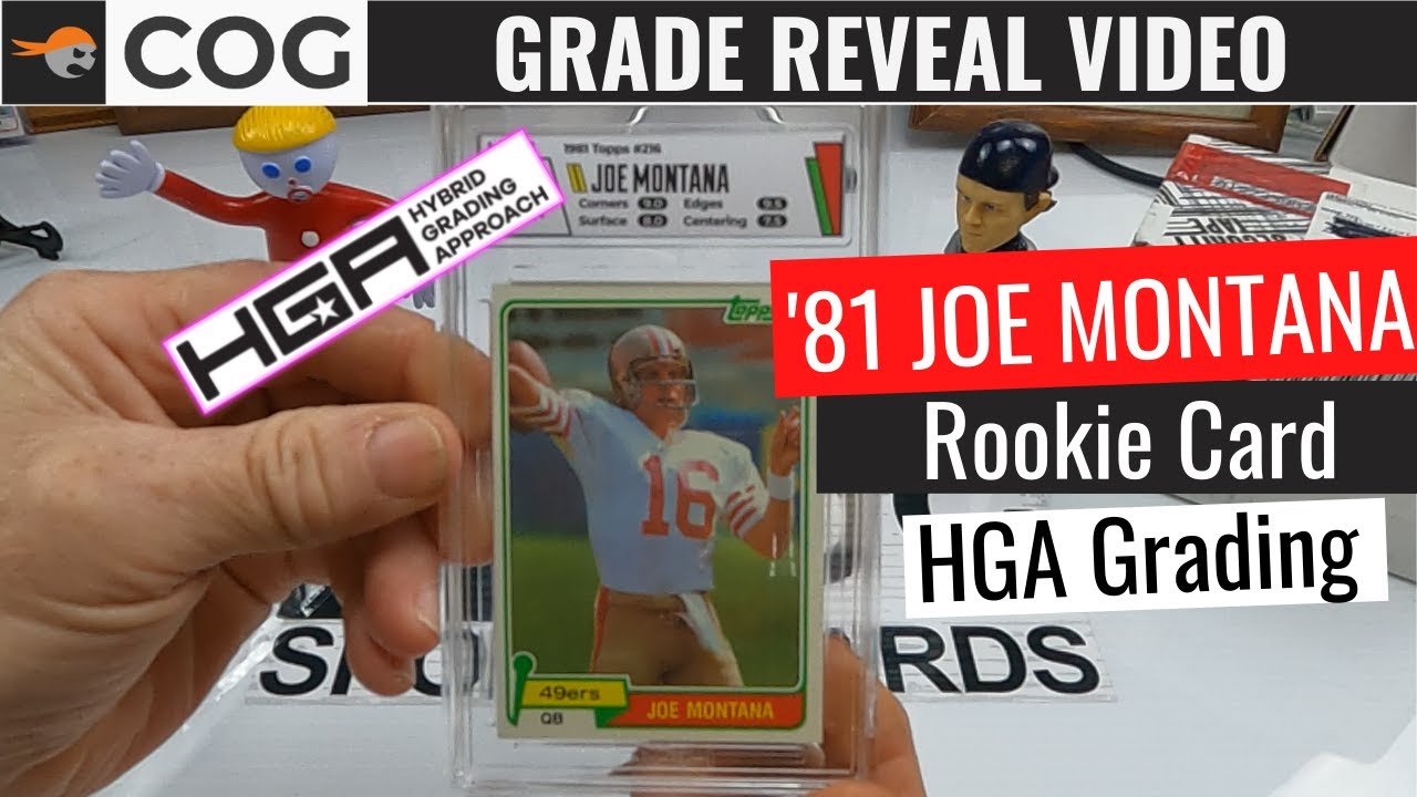 joe montana rookie card graded 1981 Topps HGA Grading Reveal - 1981