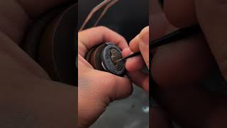 painting owl emblem from Skyrim designed by Iodanem And using brushes from Golden Maple shop