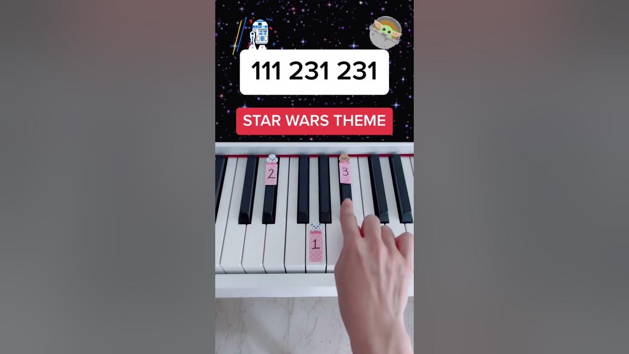 Star Wars Theme (Piano Tutorial) #starwarstheme #starwarssounds #starwars #easypianotutorial