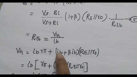 Hybrid pi model of common collector