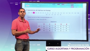 Unidad 7.4 Operaciones de matrices con NumPy