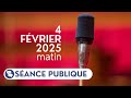 Séance publique du 4 février, matin