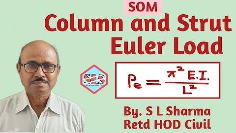 Column and Strut, Euler Load, Buckling load, Crippling load.