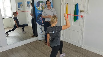 Shoulder External Rotation with Lunge