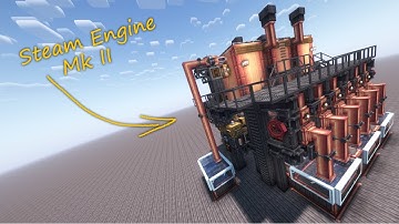 Amazing Looking Steam Engine In Minecraft Mk II | Create Mod | Minecraft