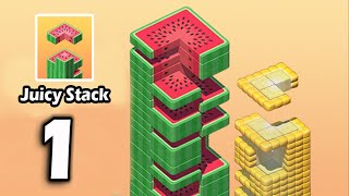 JUICY STACK 3D ALL LEVELS! NEW GAME JUICY STACK 3D All WORLD RECORD! (iOS, Android) screenshot 1